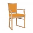 Ardenne Dining Chair in Mustard Faux Leather