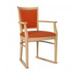 Ardenne Dining Chair in Burnt Orange Faux Leather