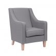 Burley High Back Armchair in Alba Nickel