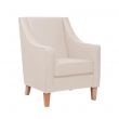 Burley High Back Armchair in Edison Cream