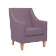 Burley High Back Armchair in Zest Lilac Vinyl