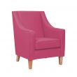 Burley High Back Armchair in Zest Fuchsia Vinyl