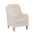Burley High Cushion Back Armchair in Edison Cream