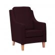 Burley High Cushion Back Armchair in Zest Plum Vinyl