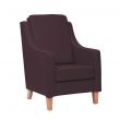Burley High Cushion Back Armchair in Zest Grape Vinyl