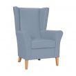 Cranborne High Back Chair in Zest Sky Vinyl