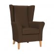 Cranborne High Back Chair in Zest Mushroom Vinyl