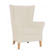 Cranborne High Back Chair in Zest Cream Vinyl