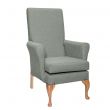 Leckford High Back Non Wing Chair in Alba Platinum