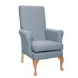 Leckford High Back Non Wing Chair in Alba Mist