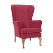 Leckford High Back Chair in Libra Deep Pink Soft Feel