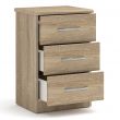 Eaton 3 Drawer Bedside Table in Sonoma