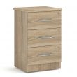 Eaton 3 Drawer Bedside Table in Sonoma