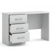Eaton 3 Drawer Dressing Table in White Ash