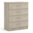 Eaton 4 Drawer Chest in Grey Oak