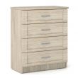 Loxton 4 Drawer Chest in Grey Oak