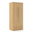 Hadleigh 2 Door 2 Drawer Wardrobe in Lissa Oak