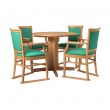 Ardenne Round Pedestal Dining Set in Jade - 36" Table