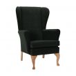 Leckford High Back Chair in Libra Black Soft Feel