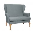 Leckford High Back 2 Seat Sofa Chair in Alba Eau De Nil
