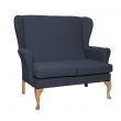 Leckford High Back 2 Seat Sofa Chair in Alba Delph