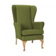 Leckford High Back Chair in Zest Wasabi Vinyl