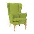 Leckford High Back Chair in Zest Apple Vinyl