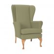 Leckford High Back Chair in Zest Moss Vinyl