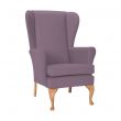 Leckford High Back Chair in Zest Lilac Vinyl