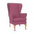 Leckford High Back Chair in Zest Peony Vinyl