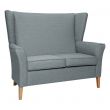 Linwood High Back 2 Seat Sofa in Alba Eau De Nil