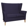 Linwood High Back 2 Seat Sofa in Alba Damson