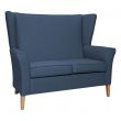 Linwood High Back 2 Seat Sofa in Alba Peacock