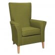 Linwood High Back Non Wing Chair in Alba Lime