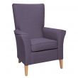 Linwood High Back Non Wing Chair in Alba Thistle