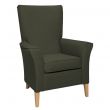 Linwood High Back Non Wing Chair in Alba Elm