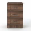 Loxton 3 Drawer Bedside Table in Walnut