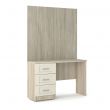 Loxton 3 Drawer Dressing Table in Grey Oak with Cream Fronts