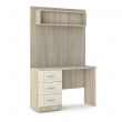 Loxton 3 Drawer Dressing Table in Grey Oak with Cream Fronts