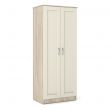Loxton 2 Door Wardrobe in Grey Oak with Cream Fronts