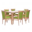 Padbury Rectangular Dining Set in Zest Apple Vinyl - 910 x 1500mm Table