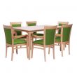 Padbury Rectangular Dining Set in Zest Laurel Vinyl - 910 x 1500mm Table
