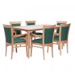 Padbury Rectangular Dining Set in Zest Teal Vinyl - 910 x 1500mm Table