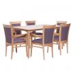 Padbury Rectangular Dining Set in Zest Lilac Vinyl - 910 x 1500mm Table
