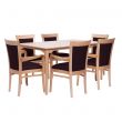 Padbury Rectangular Dining Set in Zest Plum Vinyl - 910 x 1500mm Table