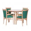 Padbury Round Pedestal Dining Set in Zest Jade Vinyl - 36" Table