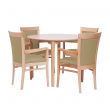 Padbury Round Dining Set in Zest Putty Vinyl - 40" Table