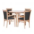 Padbury Round Pedestal Dining Set in Zest Graphite Vinyl - 36" Table
