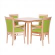 Padbury Square Dining Set in Zest Apple Vinyl - 36" Table