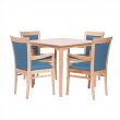 Padbury Square Dining Set in Zest Royal Vinyl - 40" Table